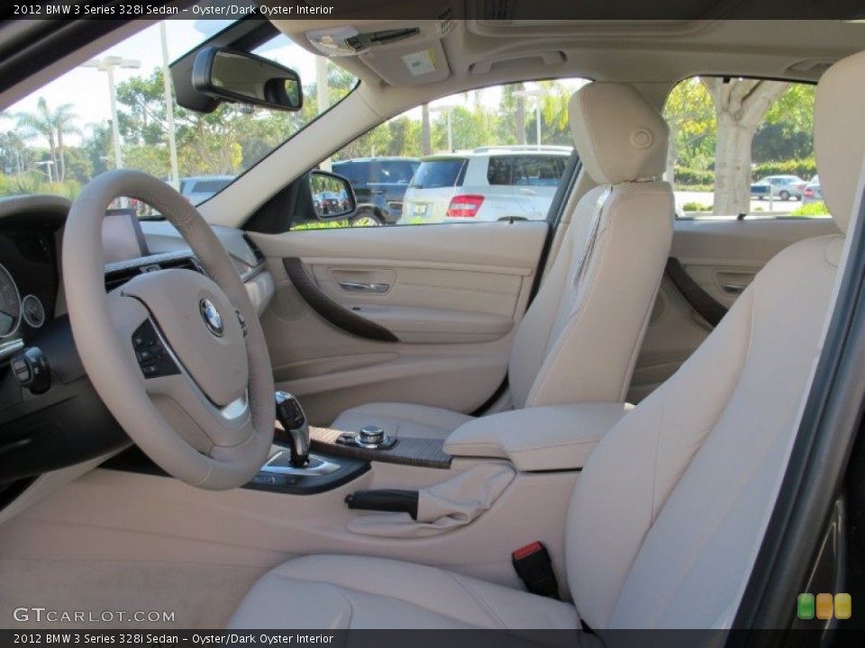 Oyster/Dark Oyster Interior Photo for the 2012 BMW 3 Series 328i Sedan #60889606