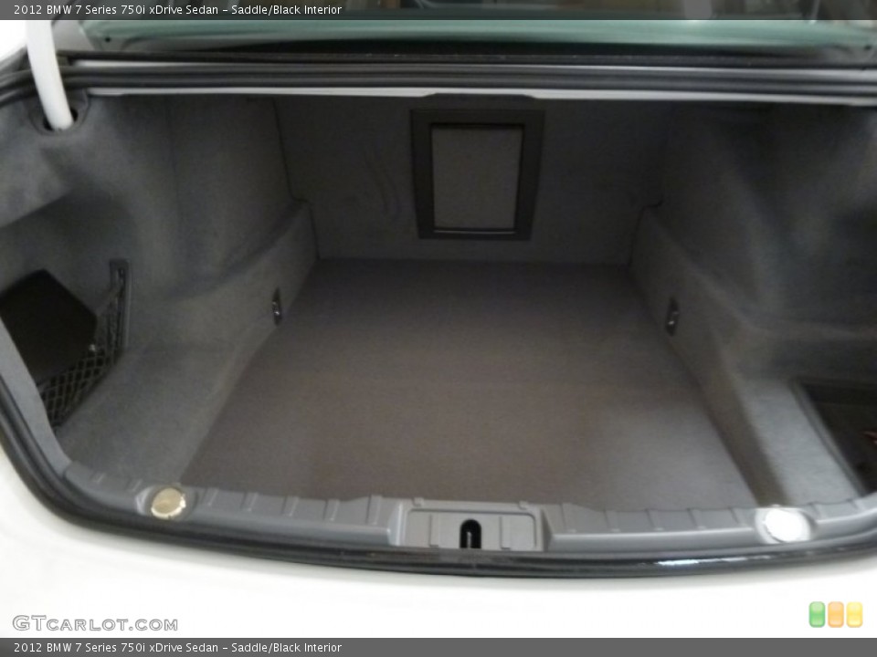 Saddle/Black Interior Trunk for the 2012 BMW 7 Series 750i xDrive Sedan #60890922