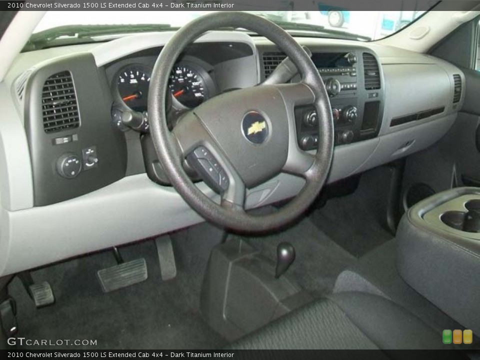 Dark Titanium Interior Dashboard for the 2010 Chevrolet Silverado 1500 LS Extended Cab 4x4 #60892417