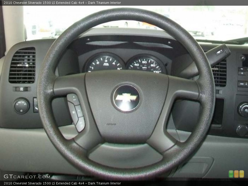 Dark Titanium Interior Steering Wheel for the 2010 Chevrolet Silverado 1500 LS Extended Cab 4x4 #60892463