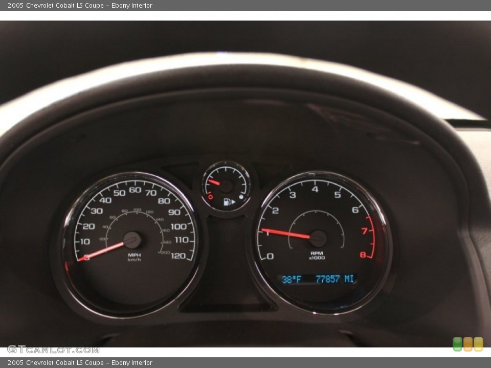 Ebony Interior Gauges for the 2005 Chevrolet Cobalt LS Coupe #60892630
