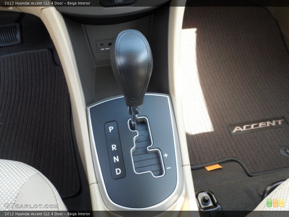 Beige Interior Transmission for the 2012 Hyundai Accent GLS 4 Door #60894979