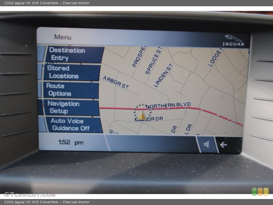 Charcoal Interior Navigation for the 2009 Jaguar XK XK8 Convertible #60895153