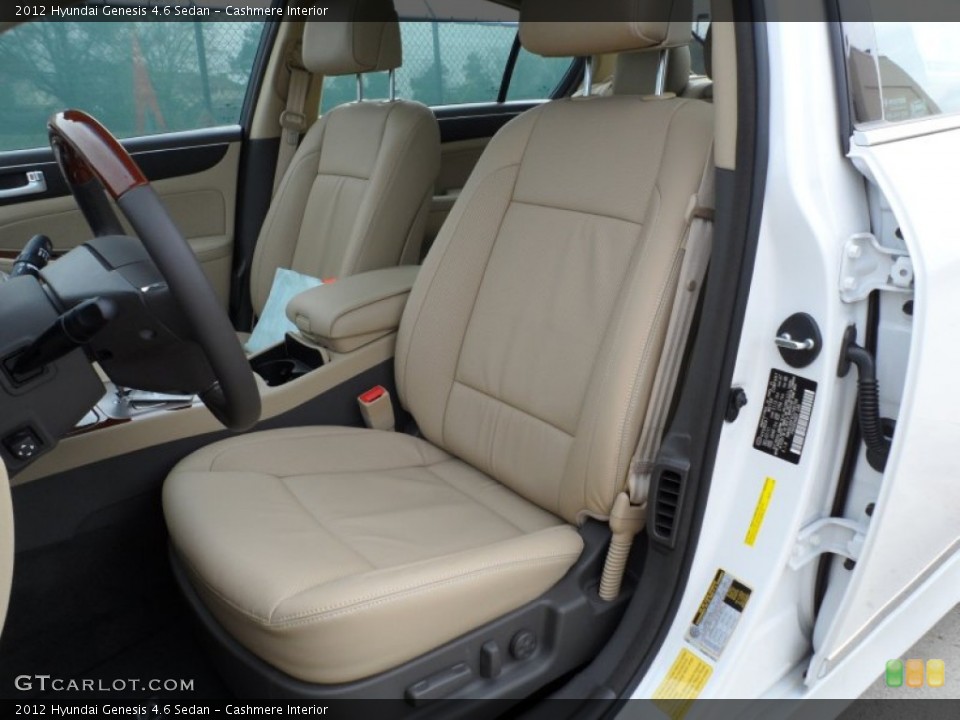 Cashmere Interior Front Seat for the 2012 Hyundai Genesis 4.6 Sedan #60895219