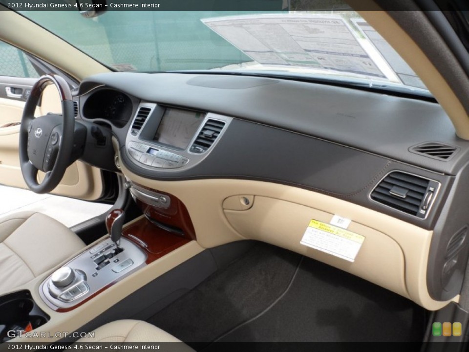 Cashmere Interior Dashboard for the 2012 Hyundai Genesis 4.6 Sedan #60895507