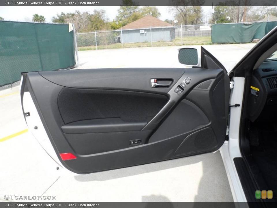 Black Cloth Interior Door Panel for the 2012 Hyundai Genesis Coupe 2.0T #60895864