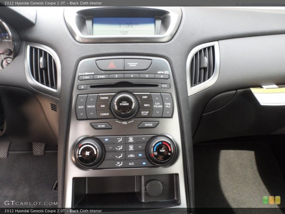 Black Cloth Interior Controls for the 2012 Hyundai Genesis Coupe 2.0T #60895909