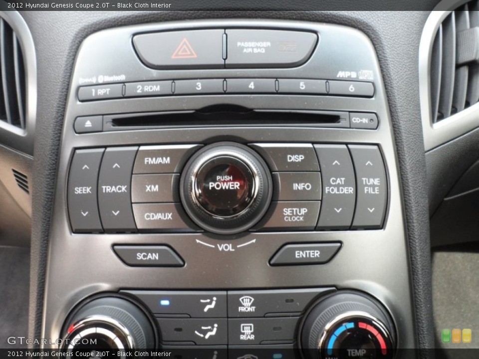 Black Cloth Interior Controls for the 2012 Hyundai Genesis Coupe 2.0T #60895929