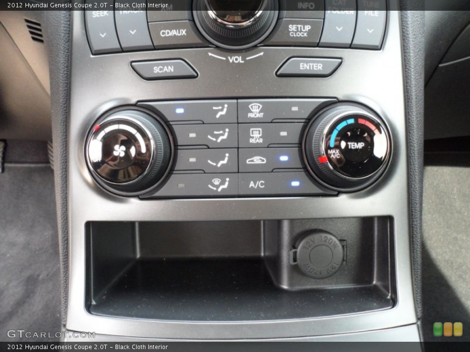 Black Cloth Interior Controls for the 2012 Hyundai Genesis Coupe 2.0T #60895939