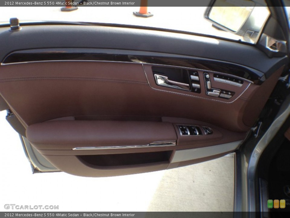 Black/Chestnut Brown Interior Door Panel for the 2012 Mercedes-Benz S 550 4Matic Sedan #60896395