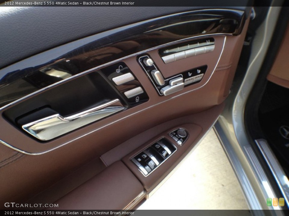 Black/Chestnut Brown Interior Door Panel for the 2012 Mercedes-Benz S 550 4Matic Sedan #60896404