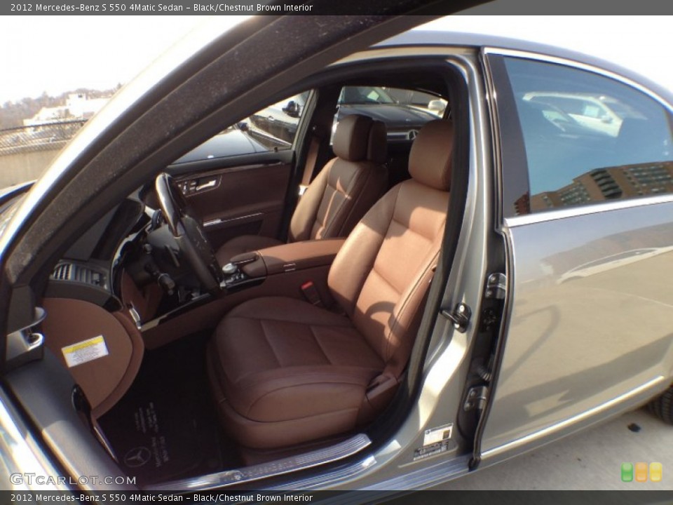 Black/Chestnut Brown 2012 Mercedes-Benz S Interiors