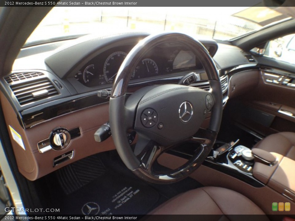 Black/Chestnut Brown Interior Dashboard for the 2012 Mercedes-Benz S 550 4Matic Sedan #60896441