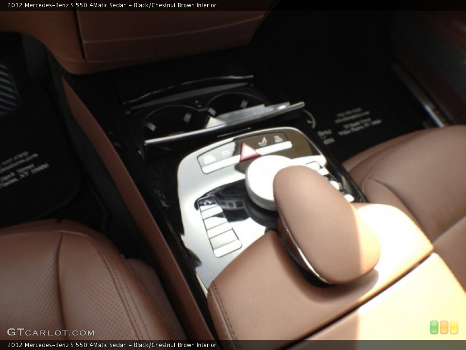 Black/Chestnut Brown Interior Controls for the 2012 Mercedes-Benz S 550 4Matic Sedan #60896468