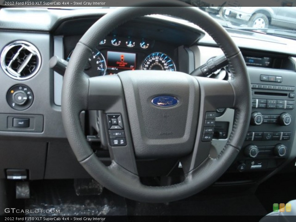 Steel Gray Interior Steering Wheel for the 2012 Ford F150 XLT SuperCab 4x4 #60897568