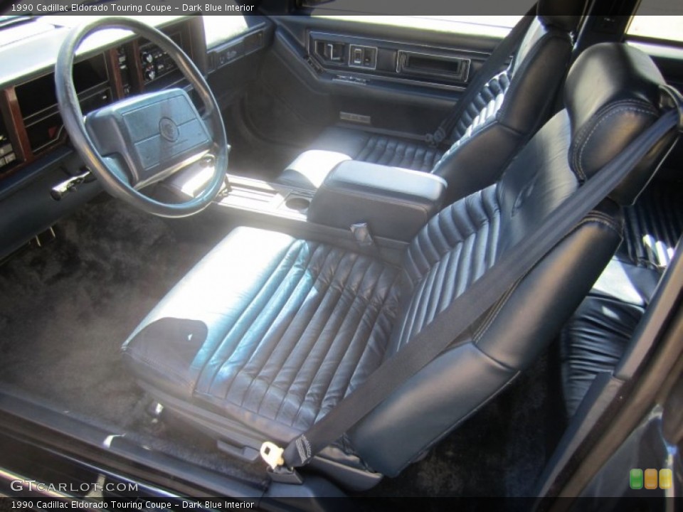 Dark Blue Interior Photo for the 1990 Cadillac Eldorado Touring Coupe #60904372