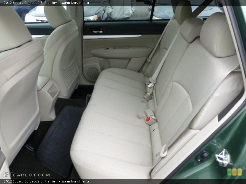 Warm Ivory Interior Rear Seat for the 2012 Subaru Outback 2.5i Premium #60908075