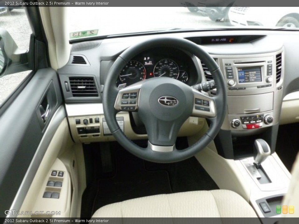 Warm Ivory Interior Dashboard for the 2012 Subaru Outback 2.5i Premium #60908084