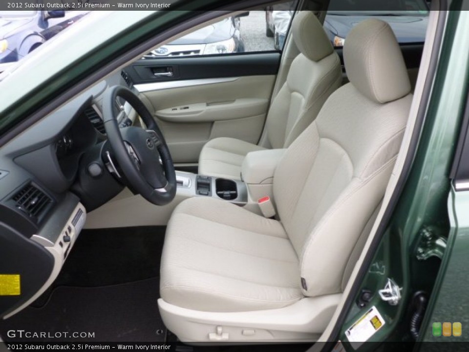 Warm Ivory Interior Front Seat for the 2012 Subaru Outback 2.5i Premium #60908093