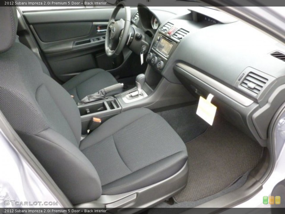 Black Interior Photo for the 2012 Subaru Impreza 2.0i Premium 5 Door #60908414