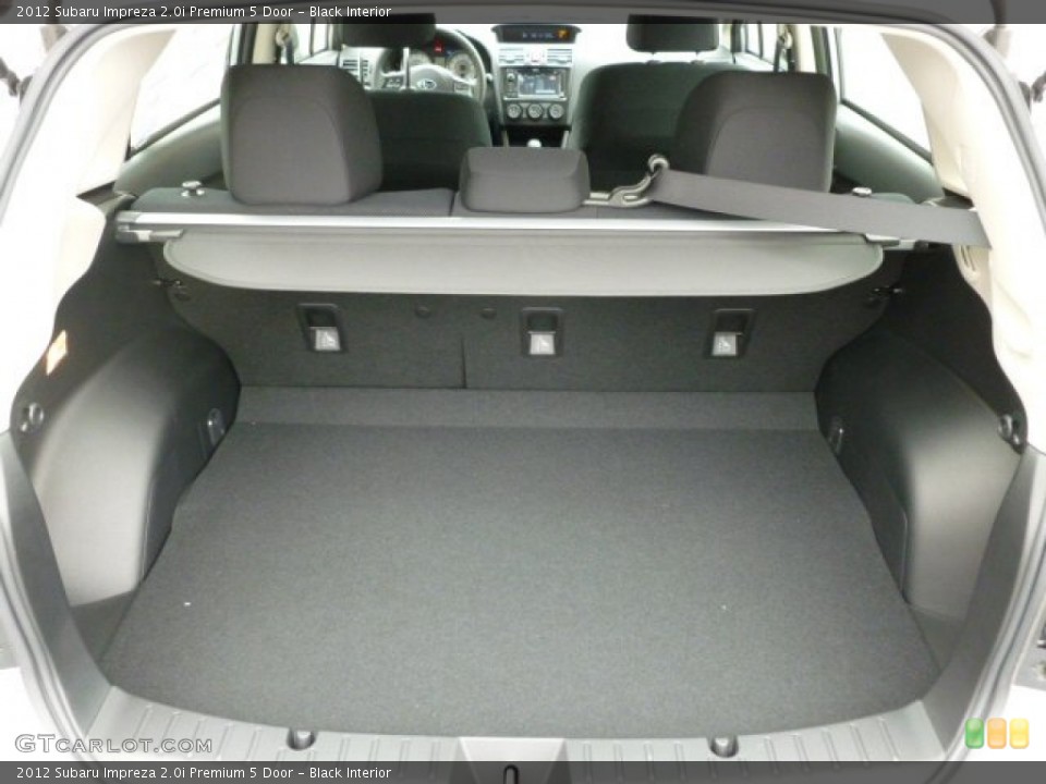 Black Interior Trunk for the 2012 Subaru Impreza 2.0i Premium 5 Door #60908441
