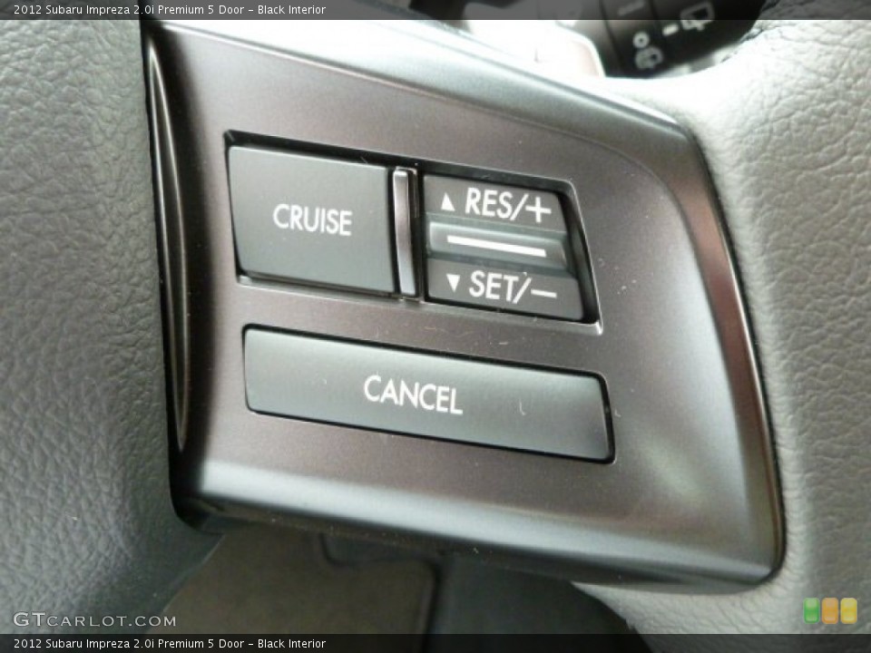 Black Interior Controls for the 2012 Subaru Impreza 2.0i Premium 5 Door #60908493