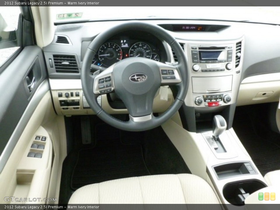 Warm Ivory Interior Dashboard for the 2012 Subaru Legacy 2.5i Premium #60908627