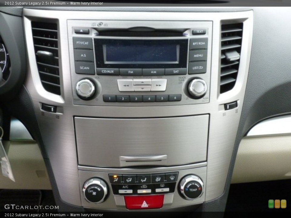 Warm Ivory Interior Controls for the 2012 Subaru Legacy 2.5i Premium #60908678