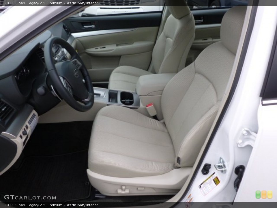 Warm Ivory Interior Front Seat for the 2012 Subaru Legacy 2.5i Premium #60908996