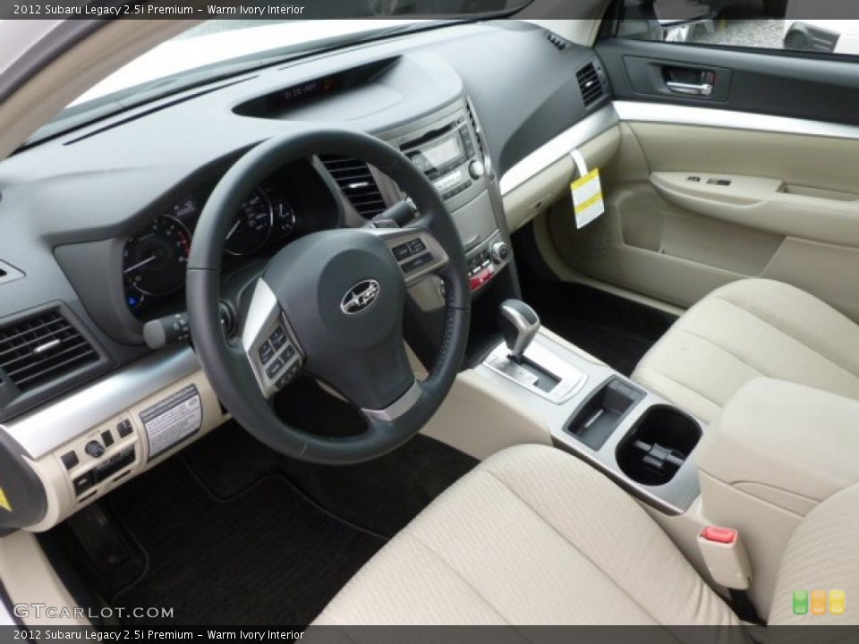 Warm Ivory Interior Prime Interior for the 2012 Subaru Legacy 2.5i Premium #60909004