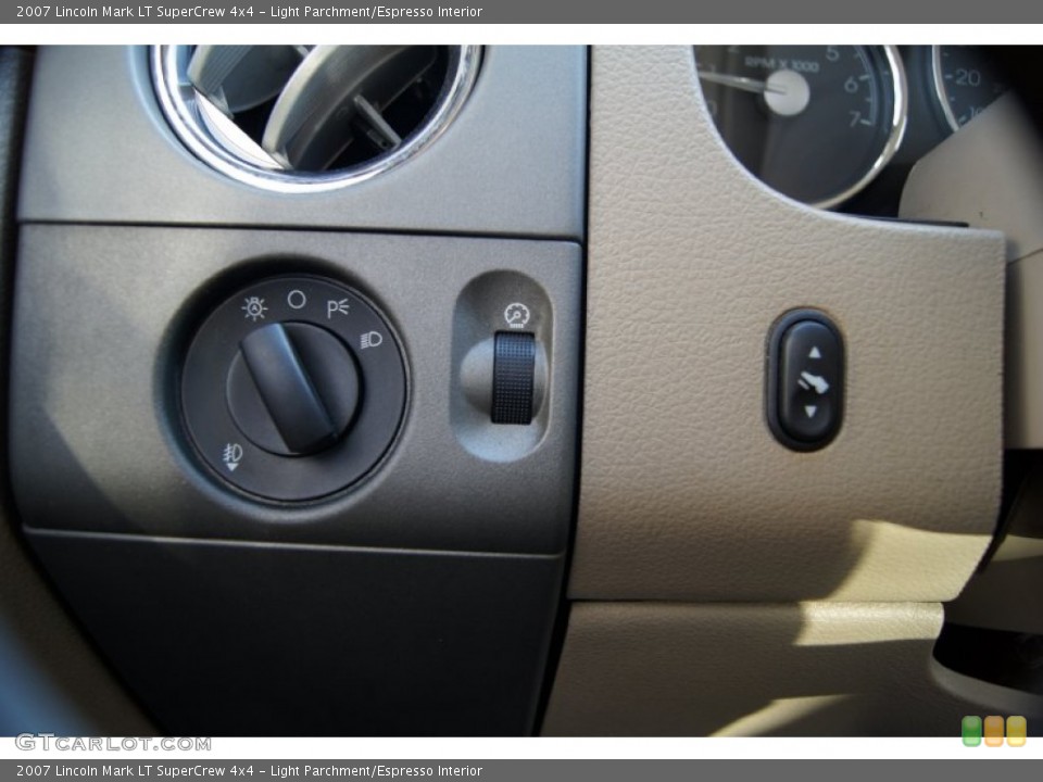 Light Parchment/Espresso Interior Controls for the 2007 Lincoln Mark LT SuperCrew 4x4 #60909749