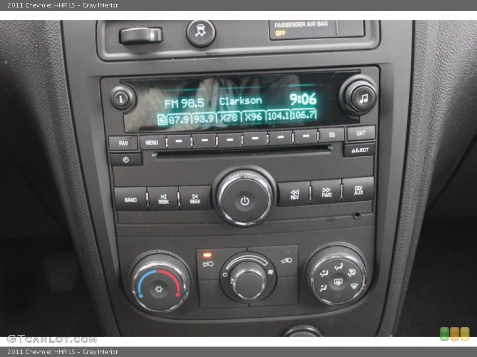 Gray Interior Controls for the 2011 Chevrolet HHR LS #60909806