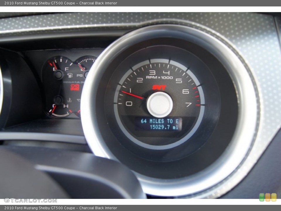 Charcoal Black Interior Gauges for the 2010 Ford Mustang Shelby GT500 Coupe #60910334