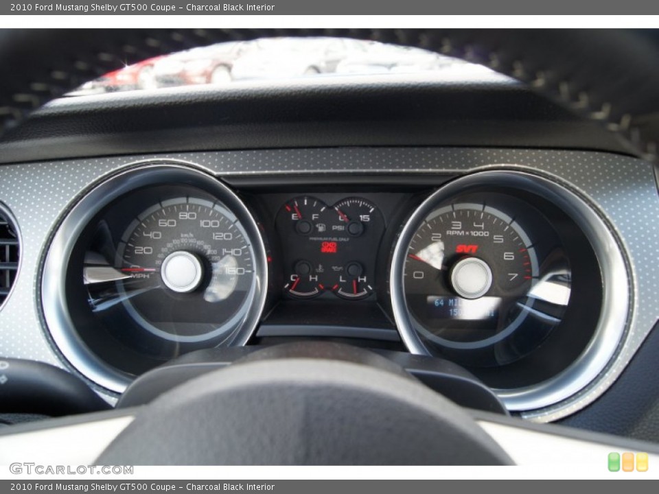 Charcoal Black Interior Gauges for the 2010 Ford Mustang Shelby GT500 Coupe #60910339