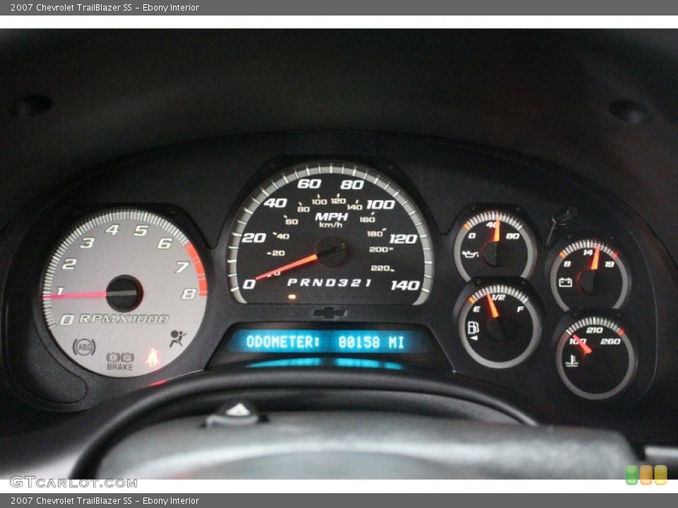 Ebony Interior Gauges for the 2007 Chevrolet TrailBlazer SS #60910803