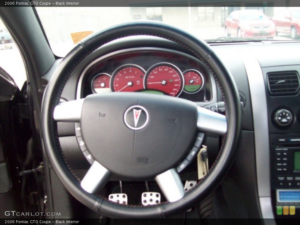 Black Interior Steering Wheel for the 2006 Pontiac GTO Coupe #60912581