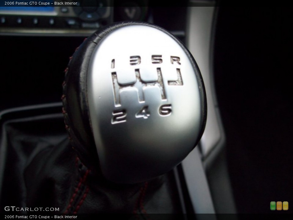 Black Interior Transmission for the 2006 Pontiac GTO Coupe #60912632