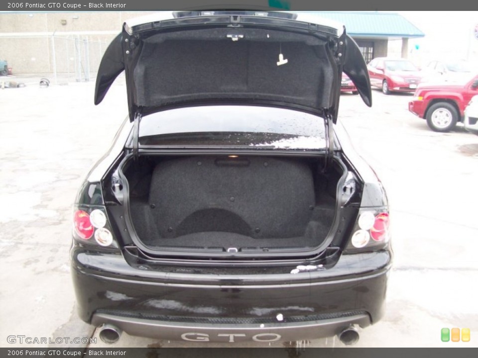 Black Interior Trunk for the 2006 Pontiac GTO Coupe #60912704