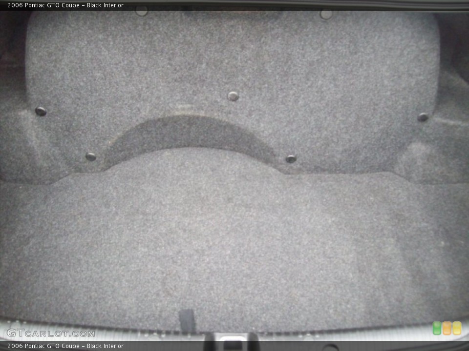 Black Interior Trunk for the 2006 Pontiac GTO Coupe #60912715