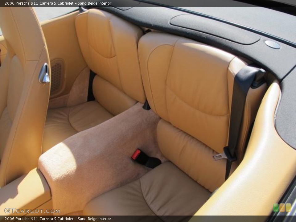 Sand Beige Interior Rear Seat for the 2006 Porsche 911 Carrera S Cabriolet #60913271