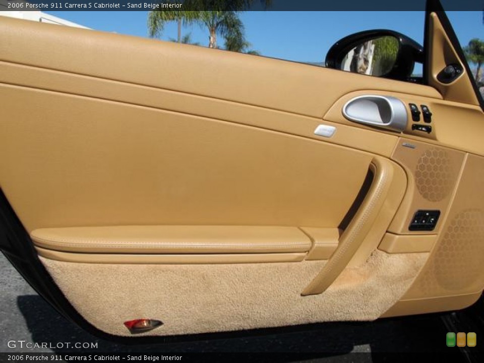 Sand Beige Interior Door Panel for the 2006 Porsche 911 Carrera S Cabriolet #60913280