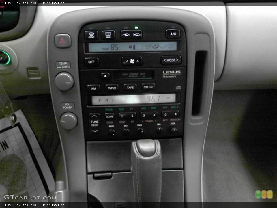Beige Interior Controls for the 1994 Lexus SC 400 #60913298