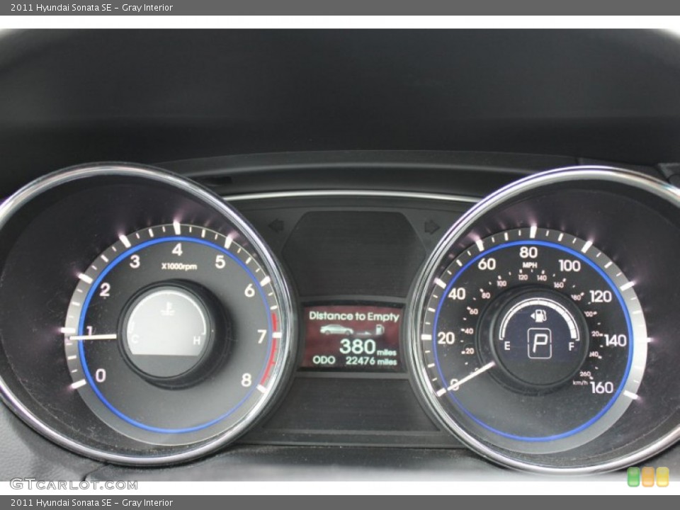 Gray Interior Gauges for the 2011 Hyundai Sonata SE #60915512