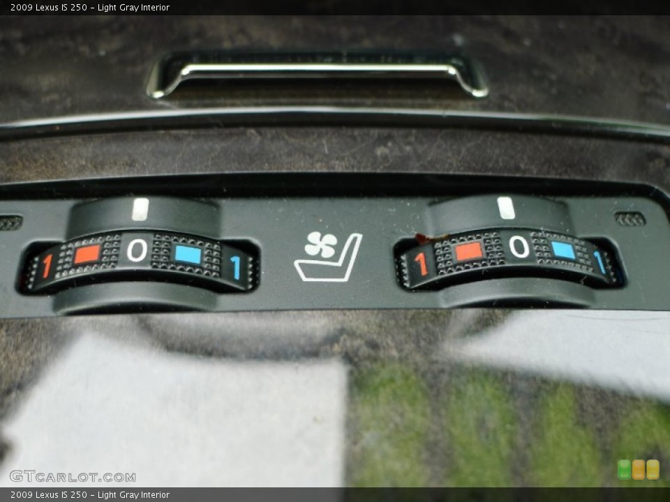 Light Gray Interior Controls for the 2009 Lexus IS 250 #60915845