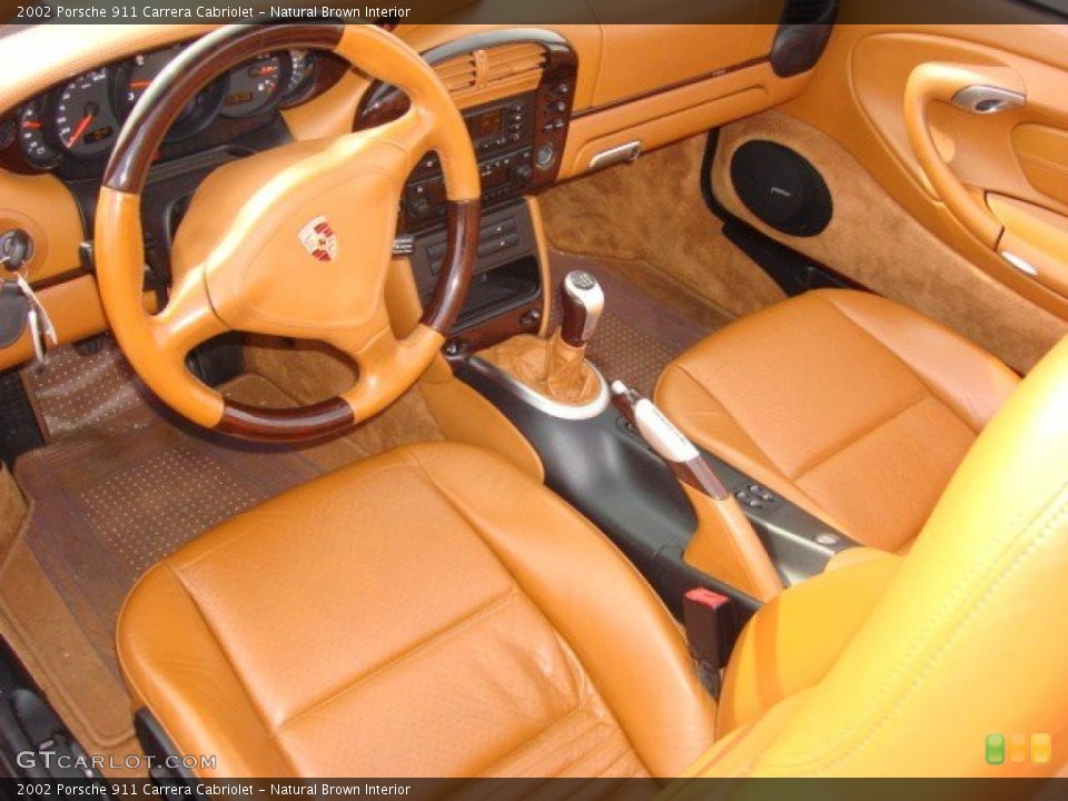Natural Brown Interior Prime Interior for the 2002 Porsche 911 Carrera Cabriolet #60916382