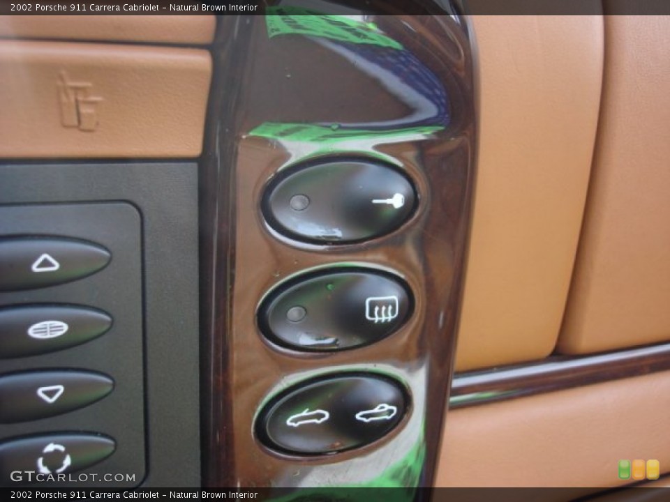 Natural Brown Interior Controls for the 2002 Porsche 911 Carrera Cabriolet #60916448