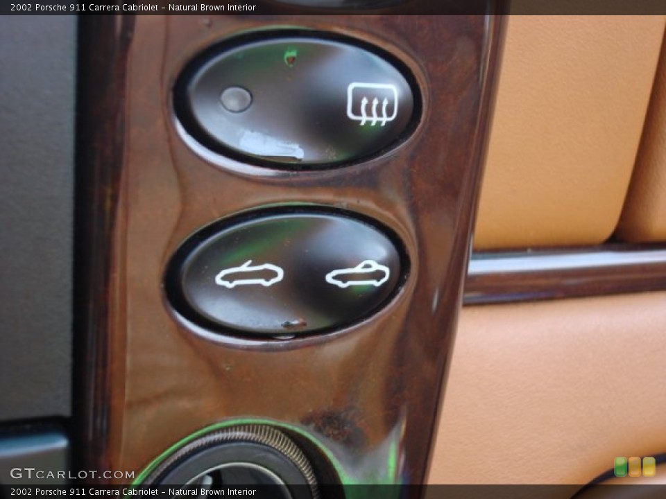 Natural Brown Interior Controls for the 2002 Porsche 911 Carrera Cabriolet #60916538