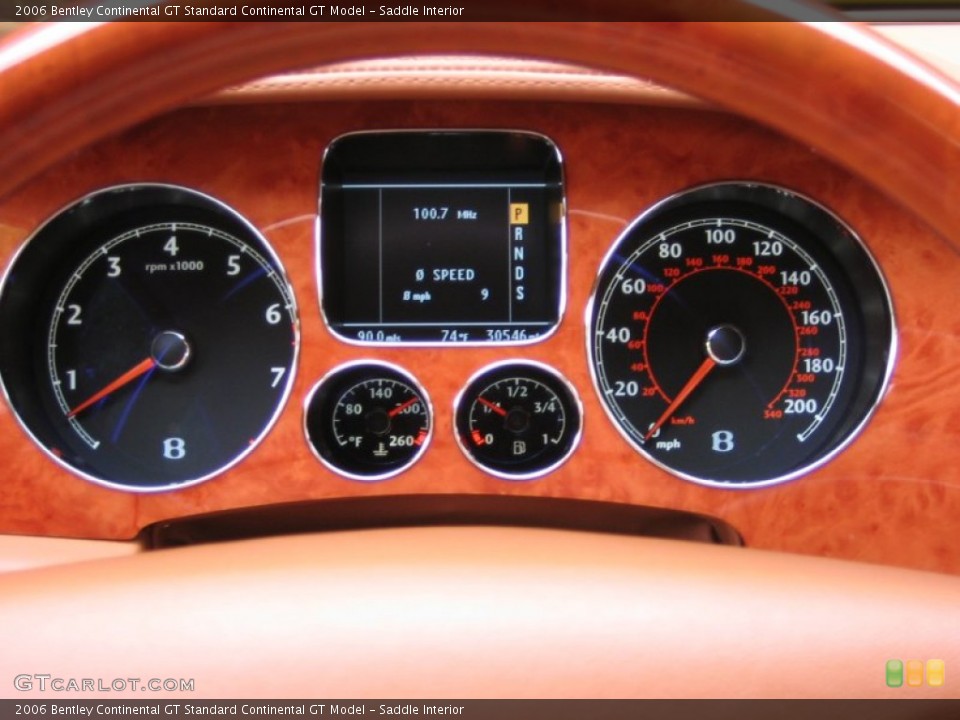 Saddle Interior Gauges for the 2006 Bentley Continental GT  #60917277