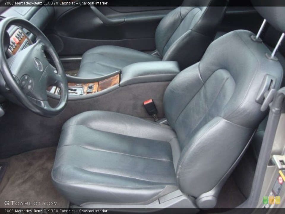 Charcoal Interior Photo for the 2003 Mercedes-Benz CLK 320 Cabriolet #60918439