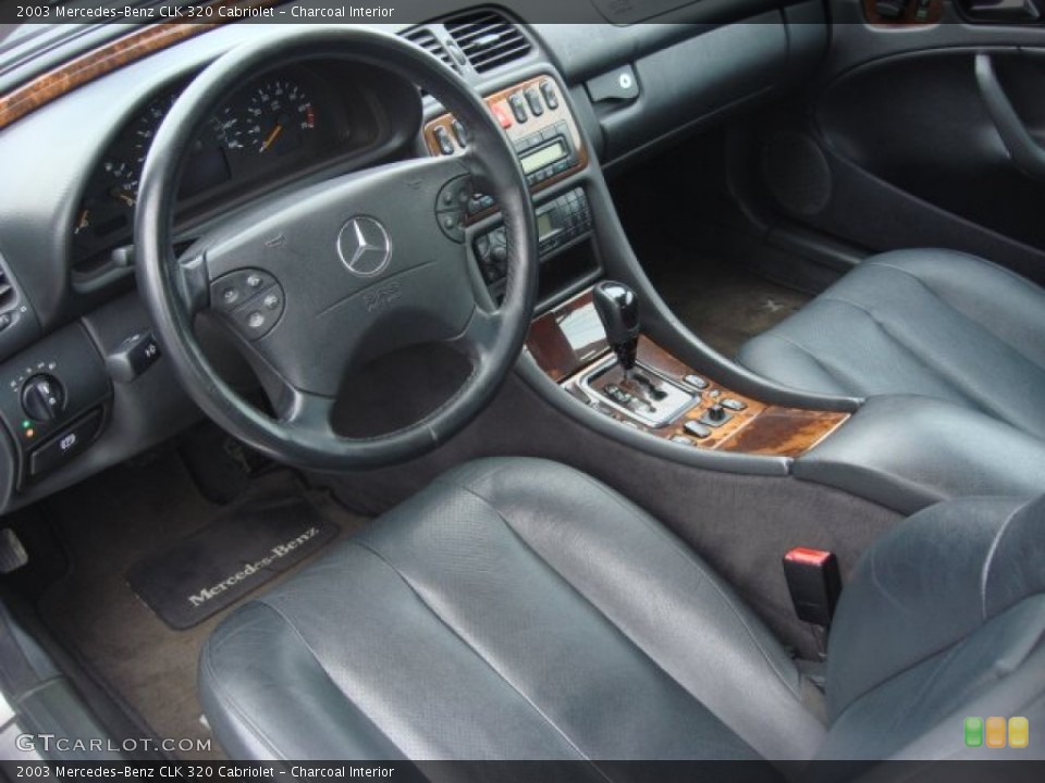 Charcoal Interior Photo for the 2003 Mercedes-Benz CLK 320 Cabriolet #60918455